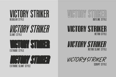 Victory Striker Font ahweproject 