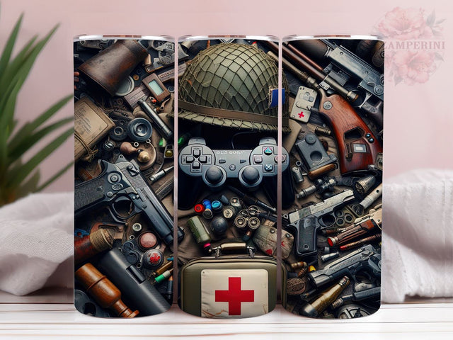 Video Game 20oz Tumbler Wrap PNG, Game Player Tumbler Png, Straight & Tapered Tumbler Wrap, Instant Digital Download Sublimation Li Zamperini 