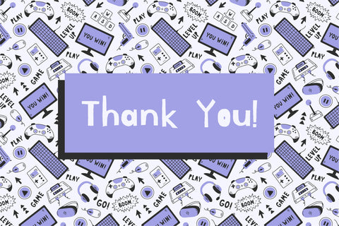 Video Games Doodle Seamless Pattern Digital Pattern Rin Green 