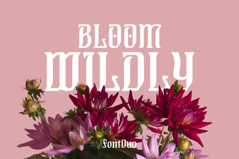 Vienna Bloom Art Nouveau Font Font FontDuo 
