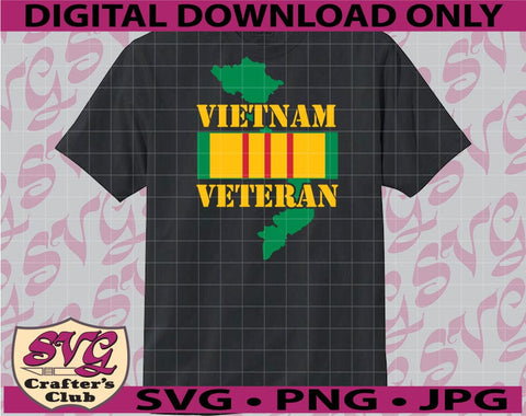 Vietnam Veteran US Military Dog Tag Vietnam Map SVG Design SVG SVG Crafter's Club 