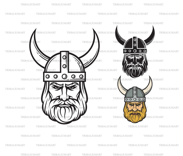 Viking Head SVG TribaliumArtSF 