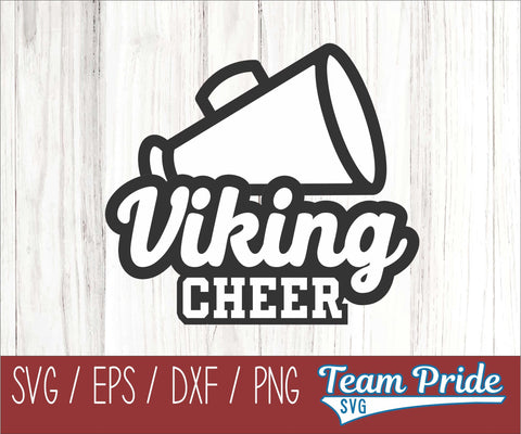 Vikings Cheer SVG Digital Download Printable - SVG, EPS, DXF, PNG SVG Team Pride SVG 