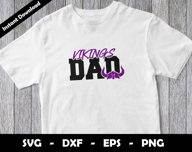 Vikings Dad SVG Cut File, Vikings logo SVG Design, Vikings Dad Football, T-Shirt Sublimation Design Png SVG Arthur Arellano 
