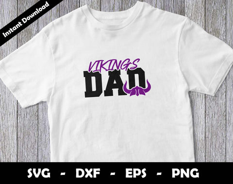 Vikings Dad SVG Cut File, Vikings logo SVG Design, Vikings Dad Football, T-Shirt Sublimation Design Png SVG Arthur Arellano 