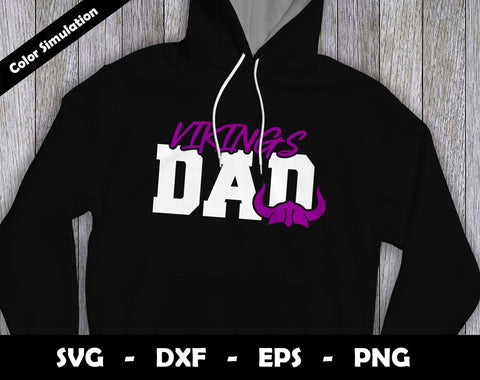 Vikings Dad SVG Cut File, Vikings logo SVG Design, Vikings Dad Football, T-Shirt Sublimation Design Png SVG Arthur Arellano 