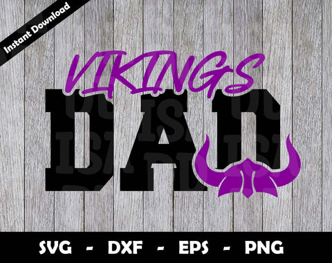 Vikings Dad SVG Cut File, Vikings logo SVG Design, Vikings Dad Football, T-Shirt Sublimation Design Png SVG Arthur Arellano 
