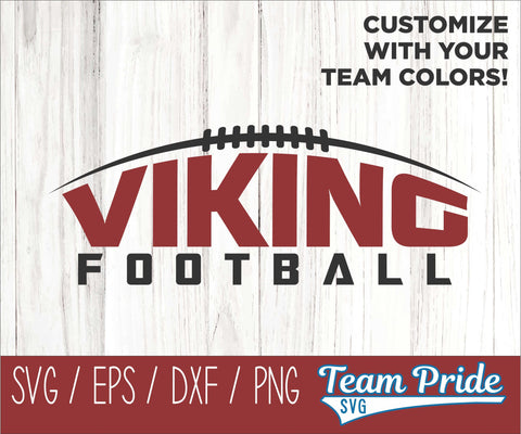 Vikings Football SVG Digital Download Printable - SVG, EPS, DXF, PNG 2 SVG Team Pride SVG 