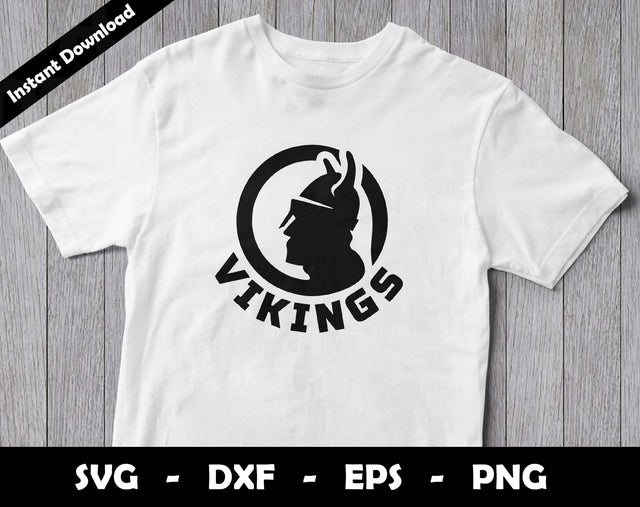 Vikings SVG Cut File, Vikings logo SVG Design, Vikings Football Mascot, T-Shirt Sublimation Design Png SVG Arthur Arellano 