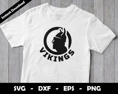 Vikings SVG Cut File, Vikings logo SVG Design, Vikings Football Mascot, T-Shirt Sublimation Design Png SVG Arthur Arellano 