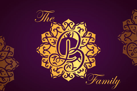 Vine Mandala Monogram Font Dm Letter Studio 