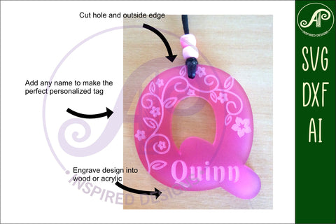 Vine theme tag letter designs keychain DIGITAL SVG SVG APInspireddesigns 