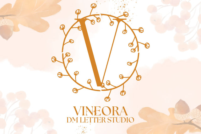 Vineora Monogram Font Dm Letter Studio 