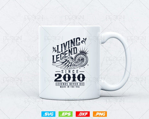 Vintage 14th Birthday Svg Png, Original Parts svg, Living Legend 2010, Legends Never Die, Aged To Perfection, Birthday T shirt Gifts for Boy SVG DesignDestine 