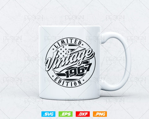 Vintage 1967 Flag Stamp 57th Birthday Svg Png, Birthday 57th Years Old T-Shirt, Limited Edition Svg, Birthday gift svg files for cricut Svg SVG DesignDestine 