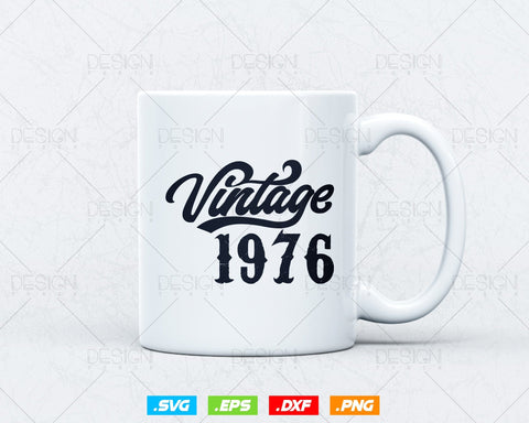 Vintage 1976 Birthday Svg Png, 48th Birthday Svg, Vintage 1976 Shirt, Birthday Gifts For Men, Birthday Gifts, Svg Files For Cricut SVG DesignDestine 