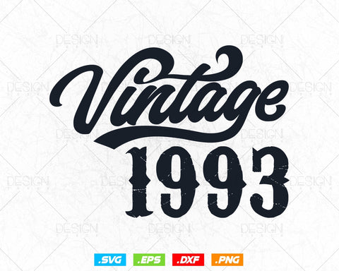 Vintage 1993 Birthday Svg Png, 31st Birthday Svg, Vintage 1993 Shirt, Birthday Gifts For Men, Birthday Gifts, Svg Files For Cricut SVG DesignDestine 