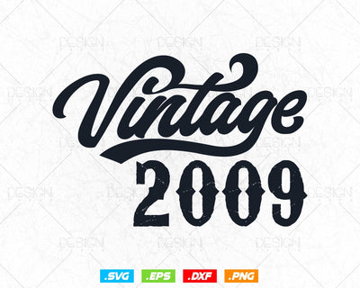 Vintage 2009 Birthday Svg Png, 15th Birthday Svg, Vintage 2009 Shirt Svg, Birthday Gifts For Boy, Official Teneegar, Svg Files For Cricut SVG DesignDestine 