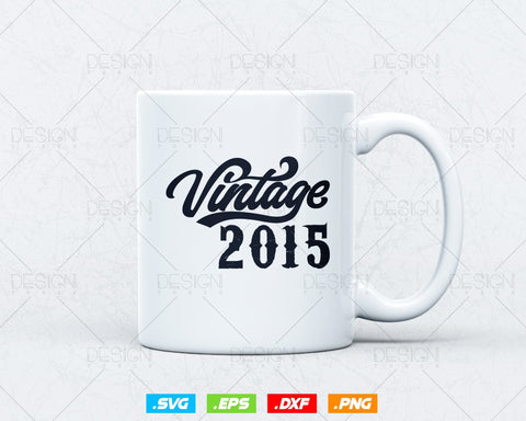 Vintage 2015 Birthday Svg Png, 9th Birthday Svg, Vintage 2015 Shirt, Birthday Gifts For Boy, Birthday Gifts, Svg Files For Cricut SVG DesignDestine 