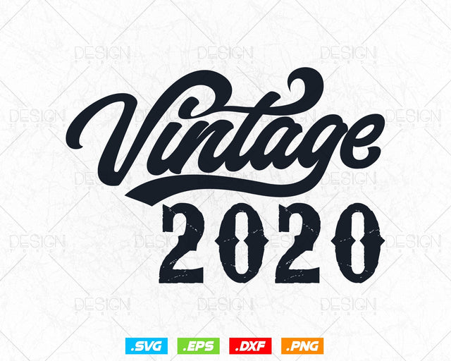 Vintage 2020 Birthday Shirt Svg Png, 4th Birthday Svg, Vintage 2020 Shirt, Birthday Gifts For Boy, Boy Birthday Gift, Svg Files For Cricut SVG DesignDestine 