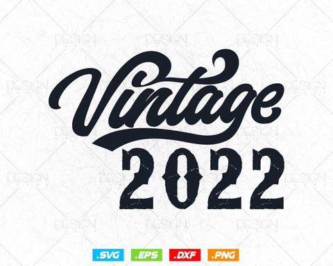 Vintage 2022 Birthday Shirt Svg Png, 2nd Birthday Svg, Vintage 2022 Shirt, Birthday Gifts For Boy, Boy Birthday Gift, Svg Files For Cricut SVG DesignDestine 