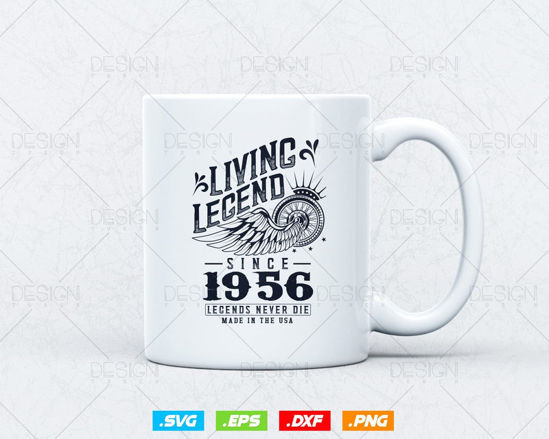 68th Birthday Shirt For Men - Living Legend 1957 Design, Custom Year & Color Options