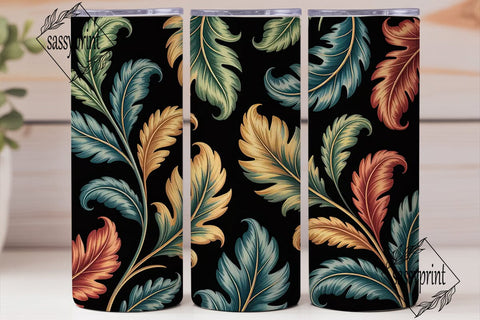 Vintage Acanthus Leaves 20oz Tumbler Sublimation sassyprint 