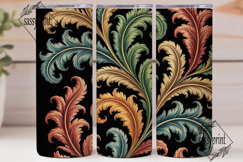 Vintage Acanthus Leaves 20oz Tumbler Sublimation sassyprint 