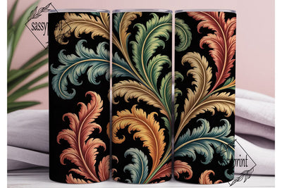 Vintage Acanthus Leaves 20oz Tumbler Sublimation sassyprint 