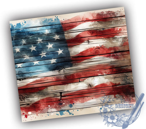 Vintage American Flag 20oz Skinny Tumbler, 4th of July Tumbler Png, Straight & Tapered Tumbler Wrap, Instant Digital Download Sublimation ToriDesigns 