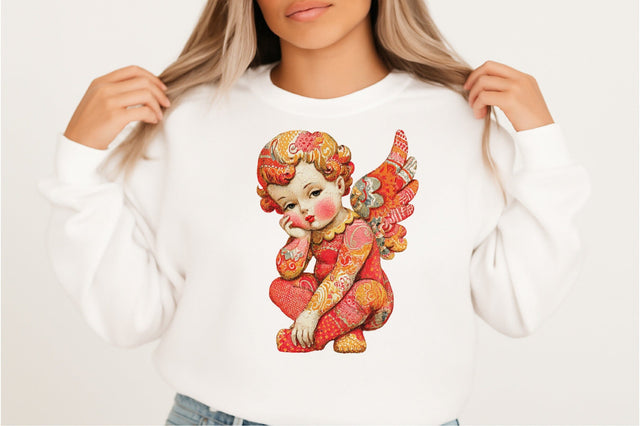 Vintage Angel Girl PNG Sublimation SVGArt 