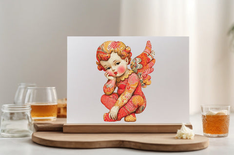 Vintage Angel Girl PNG Sublimation SVGArt 