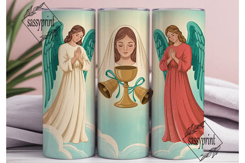 Vintage Angel Tumbler Wrap Sublimation sassyprint 