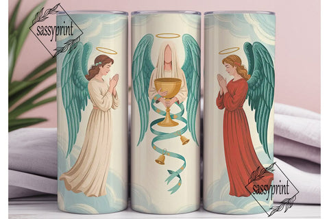 Vintage Angel Tumbler Wrap Sublimation sassyprint 