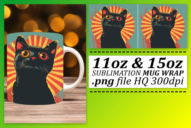 Vintage Animal Illustration Mug Design Sublimation afrosvg 