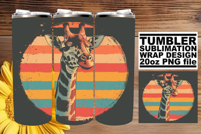 Vintage Animal Kingdom Tumbler Wrap, Retro Sublimation Design, 20oz, Throwback Flair Sublimation afrosvg 