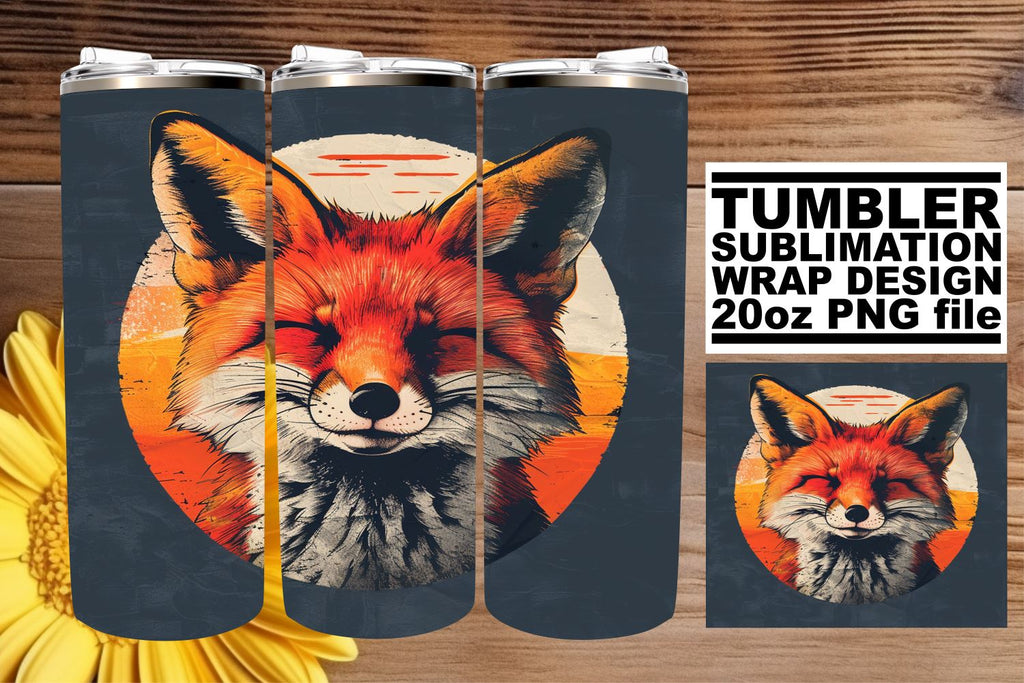 Vintage Animal Print Tumbler Wrap, Retro Sublimation Design, 20oz ...