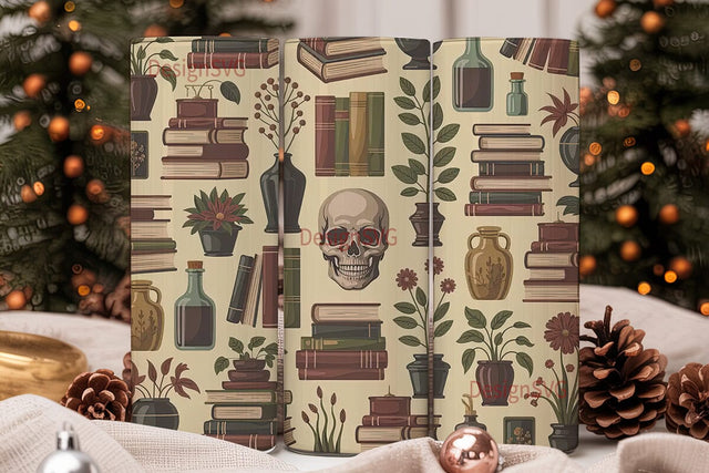 Vintage Apothecary Tumbler Wrap Sublimation DesignSVG 