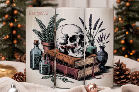 Vintage Apothecary Tumbler Wrap Sublimation DesignSVG 