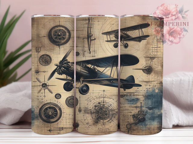Vintage Aviation Blueprint Tumbler Wrap, Vintage Plane PNG, Aircraft Blueprint Design, 20oz Aviation Tumbler, Retro Pilot Tumbler Wrap, Flight Engineer Art, Aviation Sublimation Sublimation Li Zamperini 