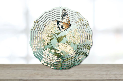 Vintage Baby's Breath Flowers Wind Spinner Bundle Sublimation Regulrcrative 