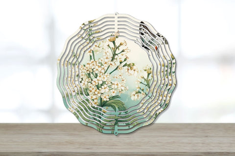 Vintage Baby's Breath Flowers Wind Spinner Bundle Sublimation Regulrcrative 