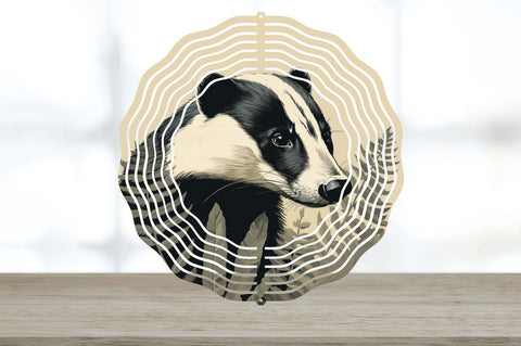 Vintage Badger Wind Spinner Sublimation Regulrcrative 