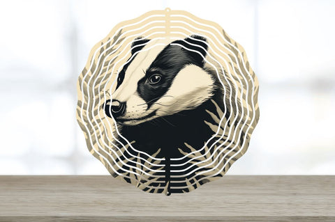 Vintage Badger Wind Spinner Sublimation Regulrcrative 