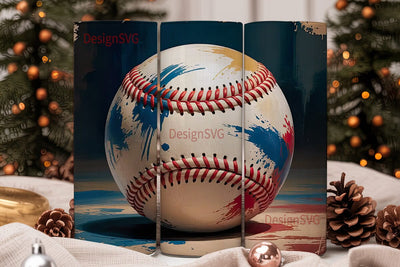 Vintage Baseball 20oz Tumbler Wrap Sublimation DesignSVG 