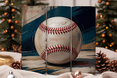 Vintage Baseball 20oz Tumbler Wrap Sublimation DesignSVG 