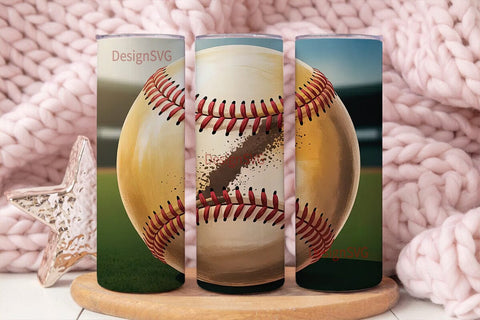 Vintage Baseball 20oz Tumbler Wrap Sublimation DesignSVG 