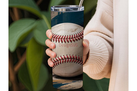Vintage Baseball 20oz Tumbler Wrap Sublimation DesignSVG 