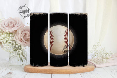 Vintage Baseball 20oz Tumbler Wrap Sublimation sassyprint 
