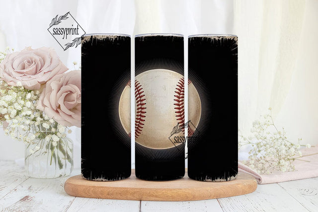Vintage Baseball 20oz Tumbler Wrap Sublimation sassyprint 